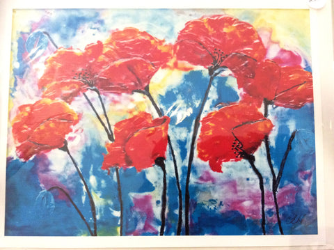 Poppies - Print 8 x 10 by Cathie Hamilton - Martello Alley