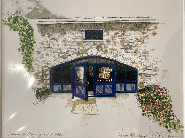 Chez Piggy Print by Richard Armstrong