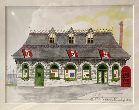 Railway Station (Tourist Office) Print by Richard Armstrong