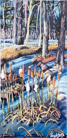Winter in the Country, original artwork by Lucy De Sousa
