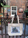 Stringing the Lights - Tote Bag