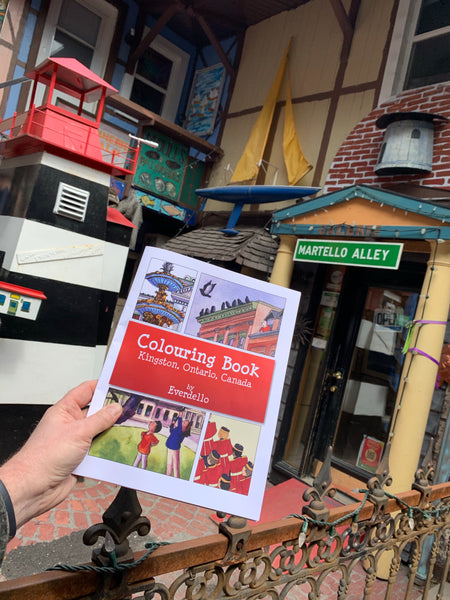 Colouring Book Kingston Ontario Canada by Everdello - Colouring book by Everdello (Joanne Stanbridge) - Martello Alley