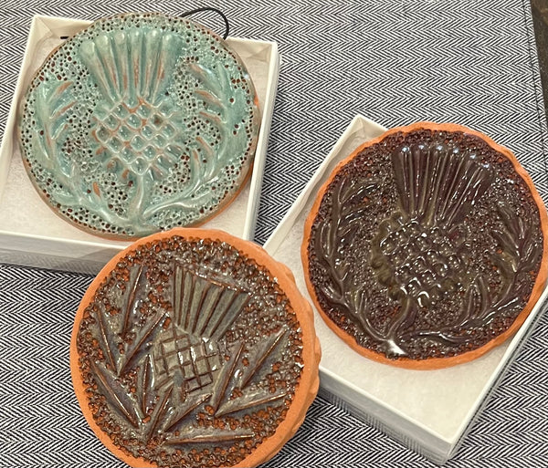Round Thistle ceramic hanging - Peggy Davisdon