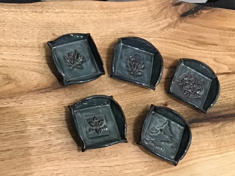 Salts tiny dish with sides