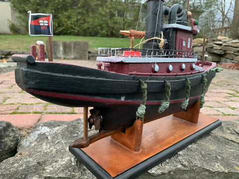 Maroon Harbour Tug Boat