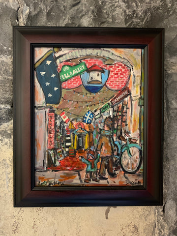 Let’s go there - painting by David Dossett - Martello Alley