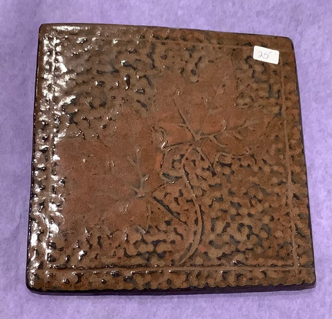 Earth Tones Ceramic Trivets by Peggy Davidson