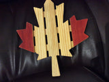 Wooden trivet Canada ovals