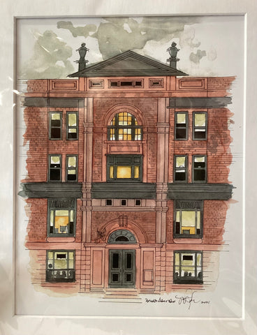 British Whig Standard Building Print by Richard Armstrong