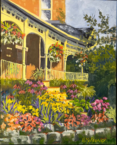 A House at King and Ontario in Kingston - original by Hazel McKegney