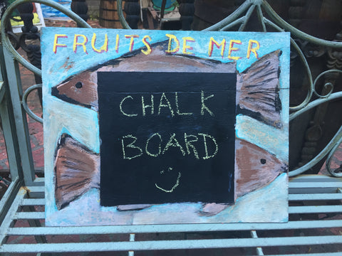 Fruits de mer chalk board -  by David Dossett - Martello Alley