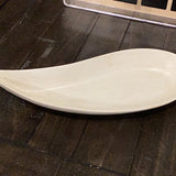 Concrete small teardrop serving dish