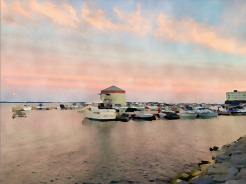 Sunset at Confederation Basin (Print) By AJ Cee