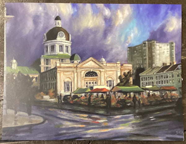 Market Square (card) by Pat Shea