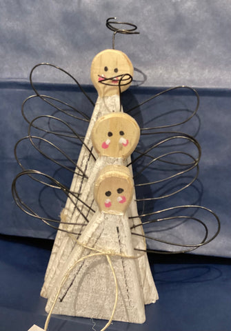 Trio of Angels by the Wood Shepherd