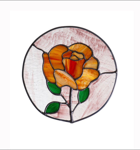 Stained Glass - Yellow Rose (print) - Print by Alistair Morris - Martello Alley