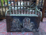 In the City - painting on steel - Painting by Martello Alley - Martello Alley