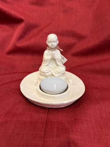 Concrete Monk Mini Tea Light Candle Holder