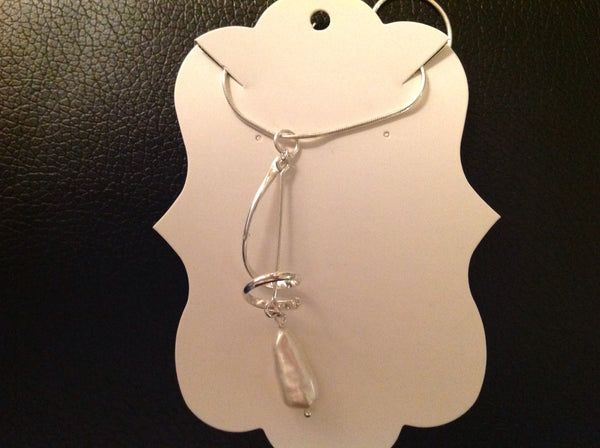 N10 treble clef with pearl - Jewellery by Martello Alley - Martello Alley