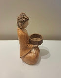 Buddha in meditation Tea Light Candle Holder