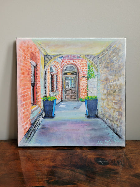 Chez Piggy Alleyway - Original by Lucy De Sousa