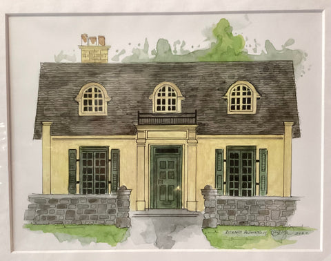 The Yellow Cottage at Queen’s Print by Richard Armstrong