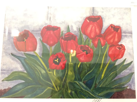 Red Tulips - Print 8x10 by Cathie Hamilton - Martello Alley