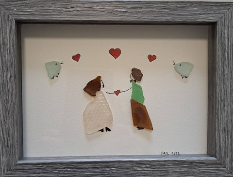One-of-a-kind Sea Glass Art by Gail