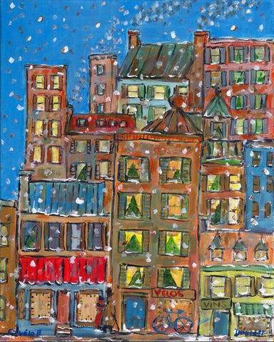 En vÃ©lo II - print - Print by David Dossett - Martello Alley