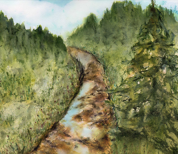 Delving the Avalon - original painting by Leith Channen