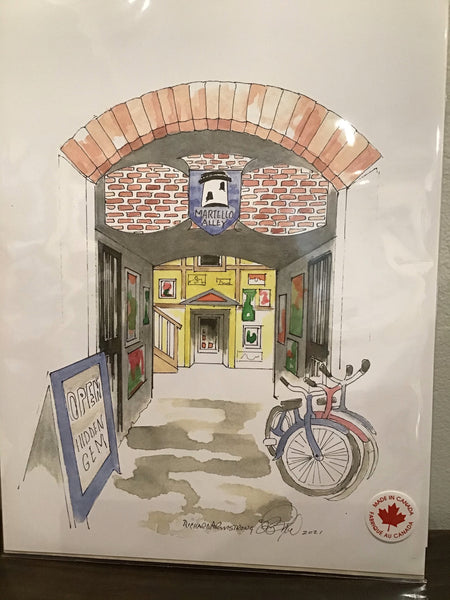 Martello Alley Print by Richard Armstrong