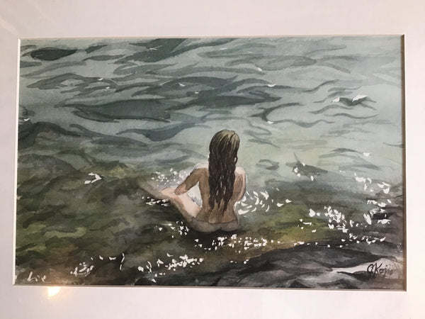 Looking Out - matted print