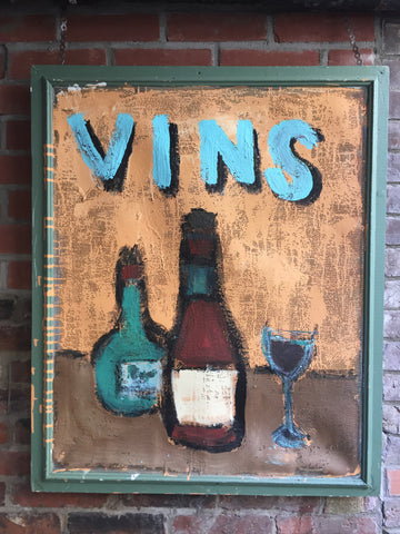 Vins - outdoor latex painting on screen - Outdoor art - screen by David Dossett - Martello Alley