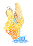 Watercolour Print Kingfisher