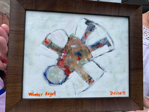 Winter angel - Painting by David Dossett - Martello Alley