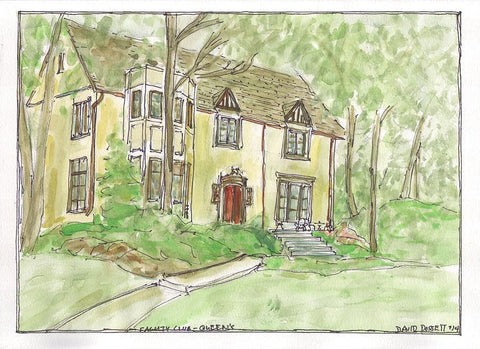 Faculty Club - Queen's - Print by David Dossett - Martello Alley