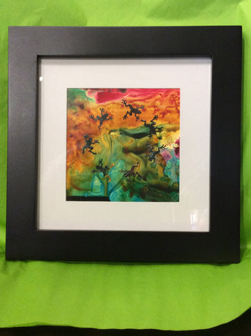 Frog Ring - original painting by Carla Miedema
