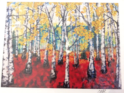 Beautiful Birches - Print by Cathie Hamilton - Martello Alley