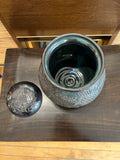 Thistle Cookie jar / urn by Peggy