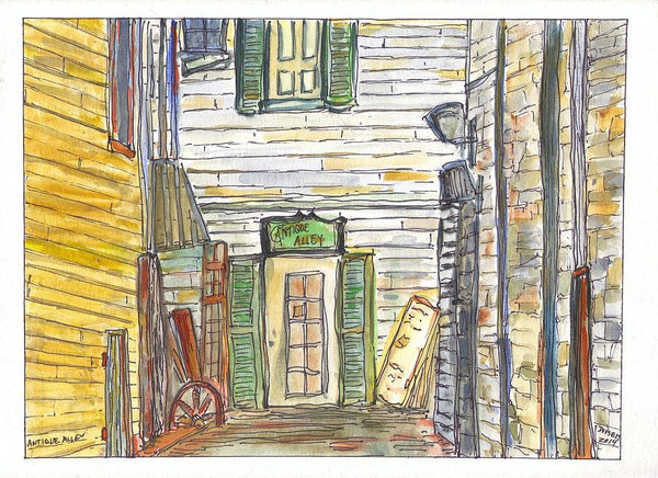 Antique Alley - Print by David Dossett - Martello Alley