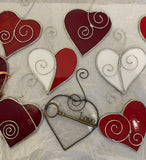 Our Cottage Glass:  Stained Glass Heart