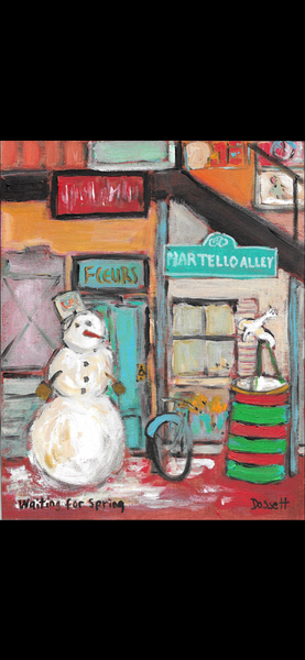 Waiting For Spring - painting by David Dossett - Martello Alley
