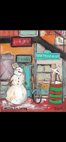 Waiting For Spring - painting by David Dossett - Martello Alley