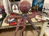 Large Marv hand knit octopus by artist Bonnie Humber