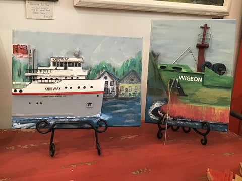 Rustic Boats and Maritime Scenes on Canvas