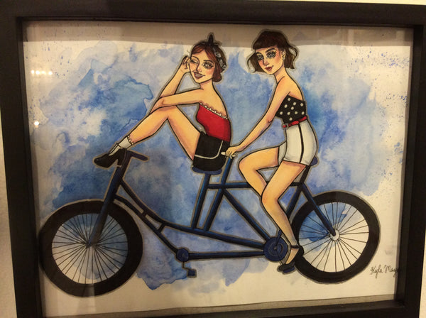 Bicycle Built for Two Print - 8x10 print by Kyla Mayne - Martello Alley