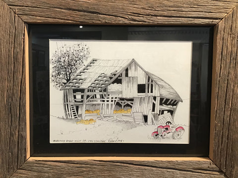 Bursting Barn:  Watercolour Original by Richard Armstrong