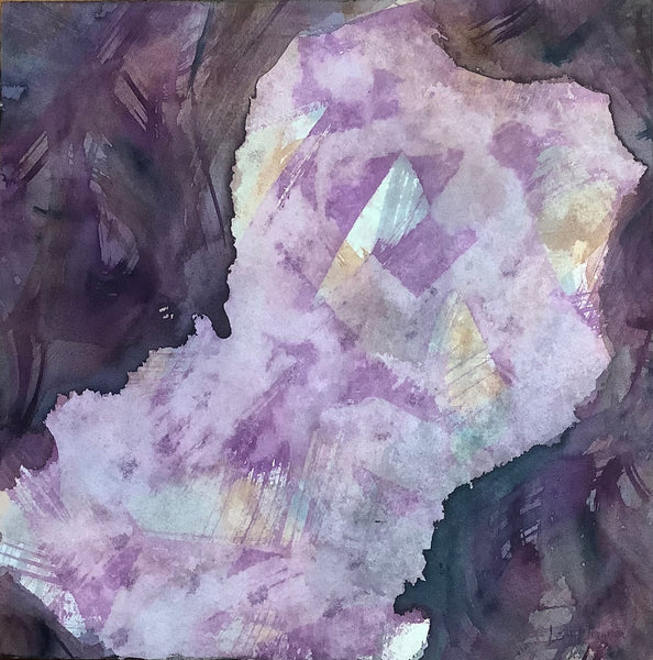 Amethyst in the Rough - original painting by Leith Channen
