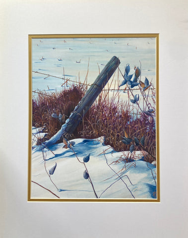 Fence Line Vertical (large print) - by Valerie Spence Hounsell