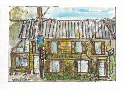Blaney's Florists - Print by David Dossett - Martello Alley